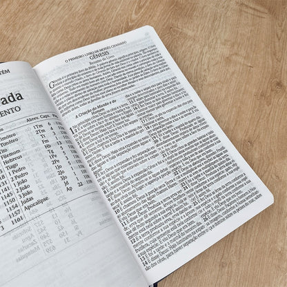 Bíblia De Estudo Do Obreiro e do Ministro Pentecostal | ARC | Letra Normal | Harpa Avivada e Corinhos | Capa Luxo Azul