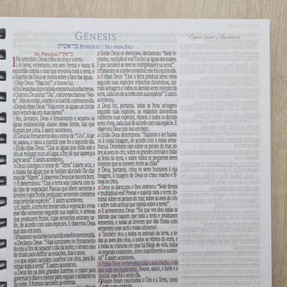 Bíblia Sagrada KJA 1611 | Letra Normal | Capa Dura Espiral Cruz