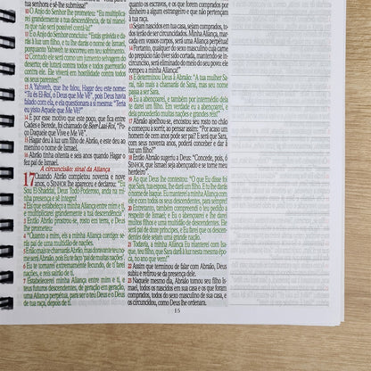 Bíblia Sagrada KJA 1611 | Letra Normal | Capa Dura Espiral Lettering