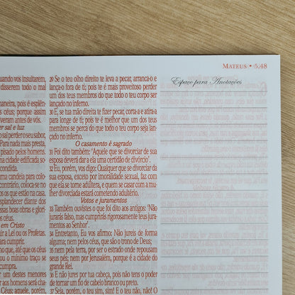 Bíblia Sagrada KJA 1611 | Letra Normal | Capa Dura Espiral Lettering
