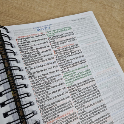 Bíblia Sagrada KJA 1611 | Letra Normal | Capa Dura Espiral João 3:16