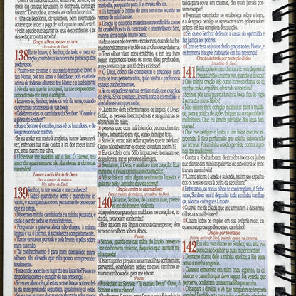 Bíblia Sagrada KJA 1611 | Letra Normal | Capa Dura Espiral Calvário