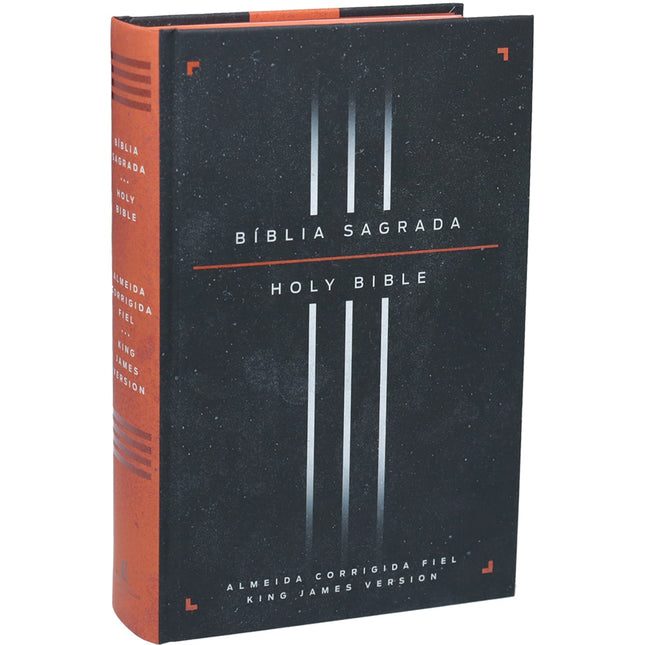 Bíblia Bilíngue | Português e Inglês | ACF | KJV | Leitura Perfeita | Capa Dura Preta