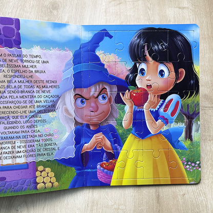 Livro Quebra-Cabeça Divertido | Branca de Neve