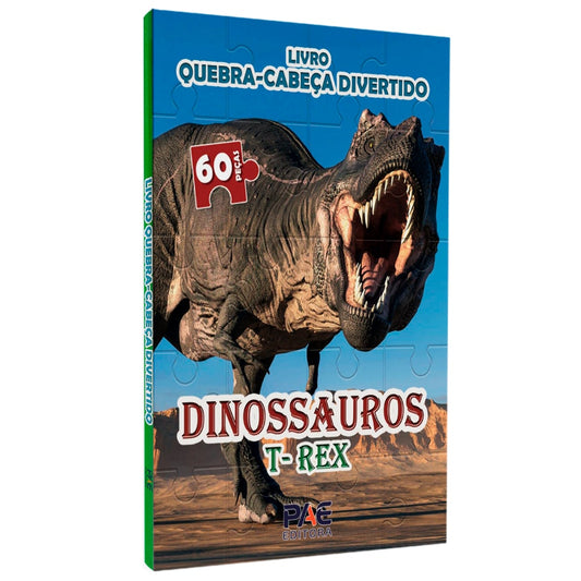 Livro Quebra-Cabeça Divertido | Dinossauros T- Rex