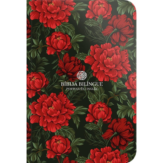 Bíblia Bilíngue | Português e Inglês | NVT | Letra Grande | Capa Flexível Aroma de Rosas