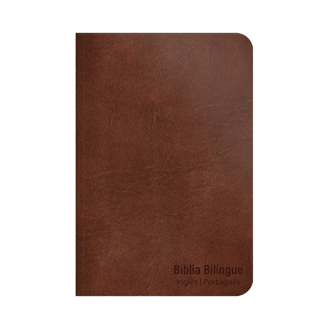 Bíblia Bilíngue | Português e Inglês | NVT | Letra Grande | Capa Flexível Avelã