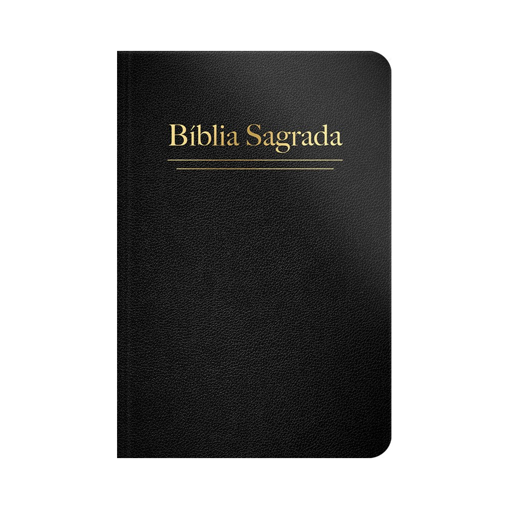 Bíblia Sagrada | ARC | Letra Grande | Capa Semi Luxo Preta