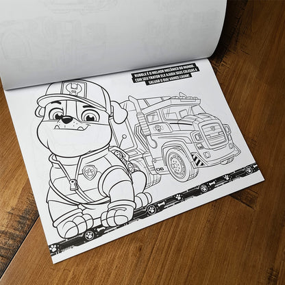 Prancheta para Colorir Patrulha Canina | 1500 Adesivos