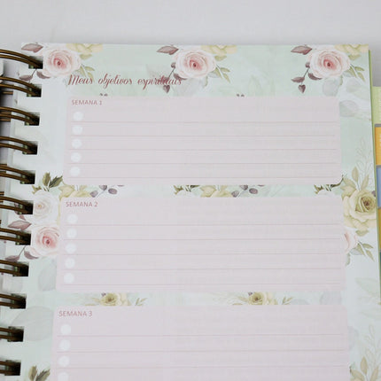 Planner Meu Plano com Deus | Esperei com Paciência | Capa Dura Espiral