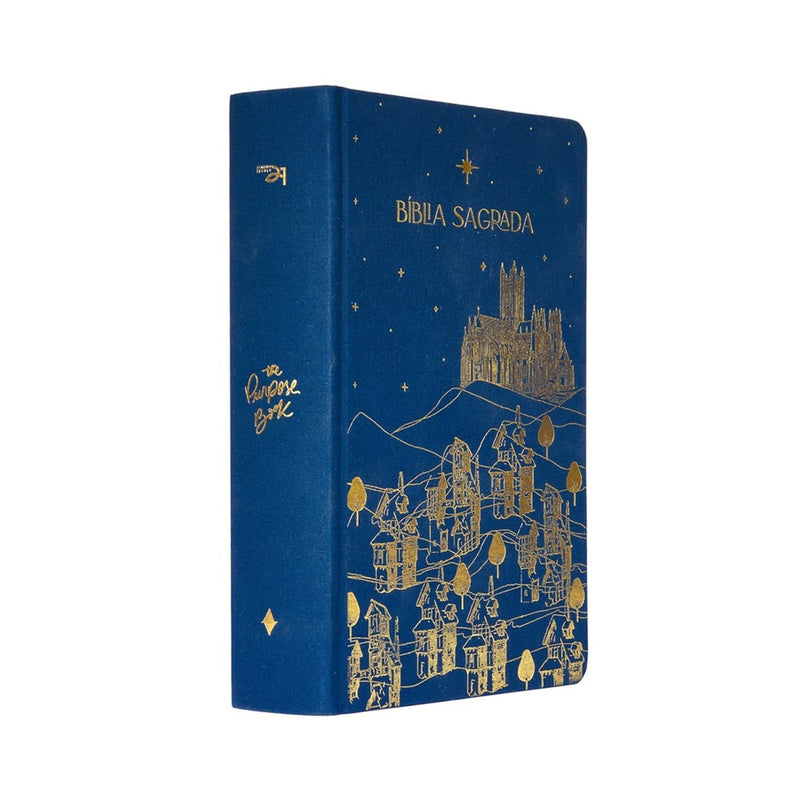 Bíblia The Purpose Book | A21 | Letra Normal | Espaço Para Anotações | Capa Tecido Azul Reino