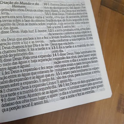 Bíblia Sagrada com Harpa Avivada e Corinhos | Letra Hipergigante | ARC | Semi-flexível Flores Havaí