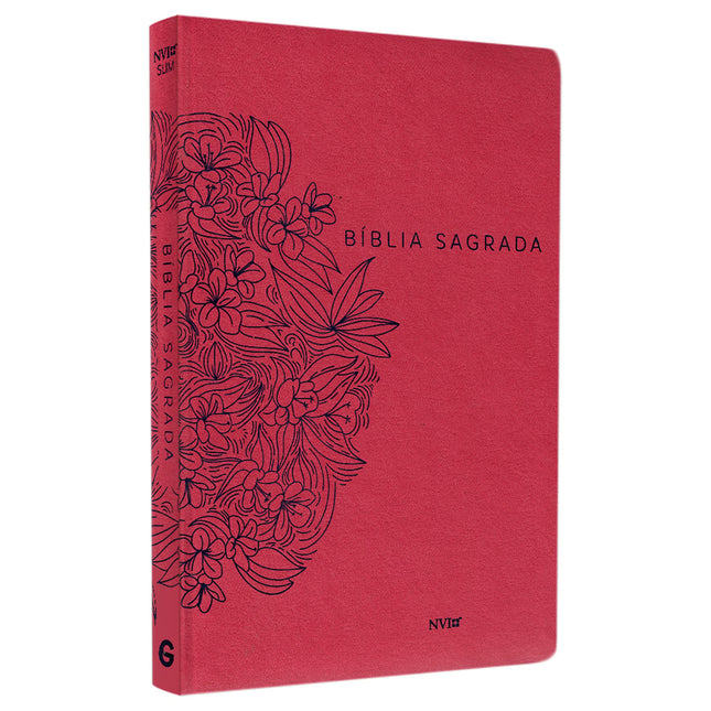 Bíblia Sagrada Slim | NVI | Letra Maior | Capa Luxo Nude