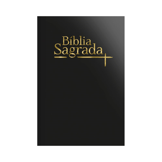 Bíblia Sagrada Slim | NVI | Letra Maior | Capa Luxo Preta