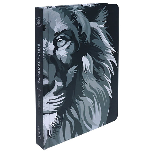 Bíblia Sagrada com Harpa Havivada | ARC | Letra Normal | Capa Dura Lion Colors Black and White