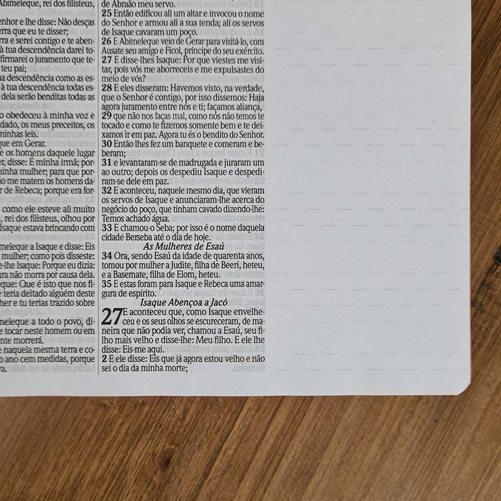 Bíblia com Pautas para Anotações | ARC | Harpa e Corinhos | Letra Normal | Capa Dura Espiral Multiplicação dos Pães
