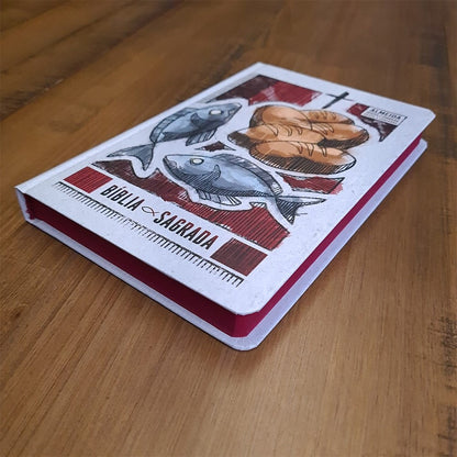 Bíblia Sagrada Slim | Harpa e Corinhos | ARC | Letra Normal | Capa Dura Multiplicação dos Pães