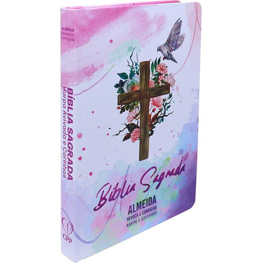 Bíblia Sagrada Slim | Harpa e Corinhos | ARC | Letra Normal | Capa Dura Leão Espírito Santo