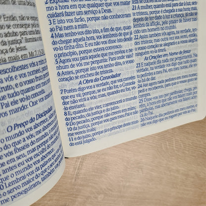Bíblia de Estudo do Homem Sábio | ARC | Letra Gigante | C/ Harpa e Corinhos | Capa Luxo Bordô e Preto