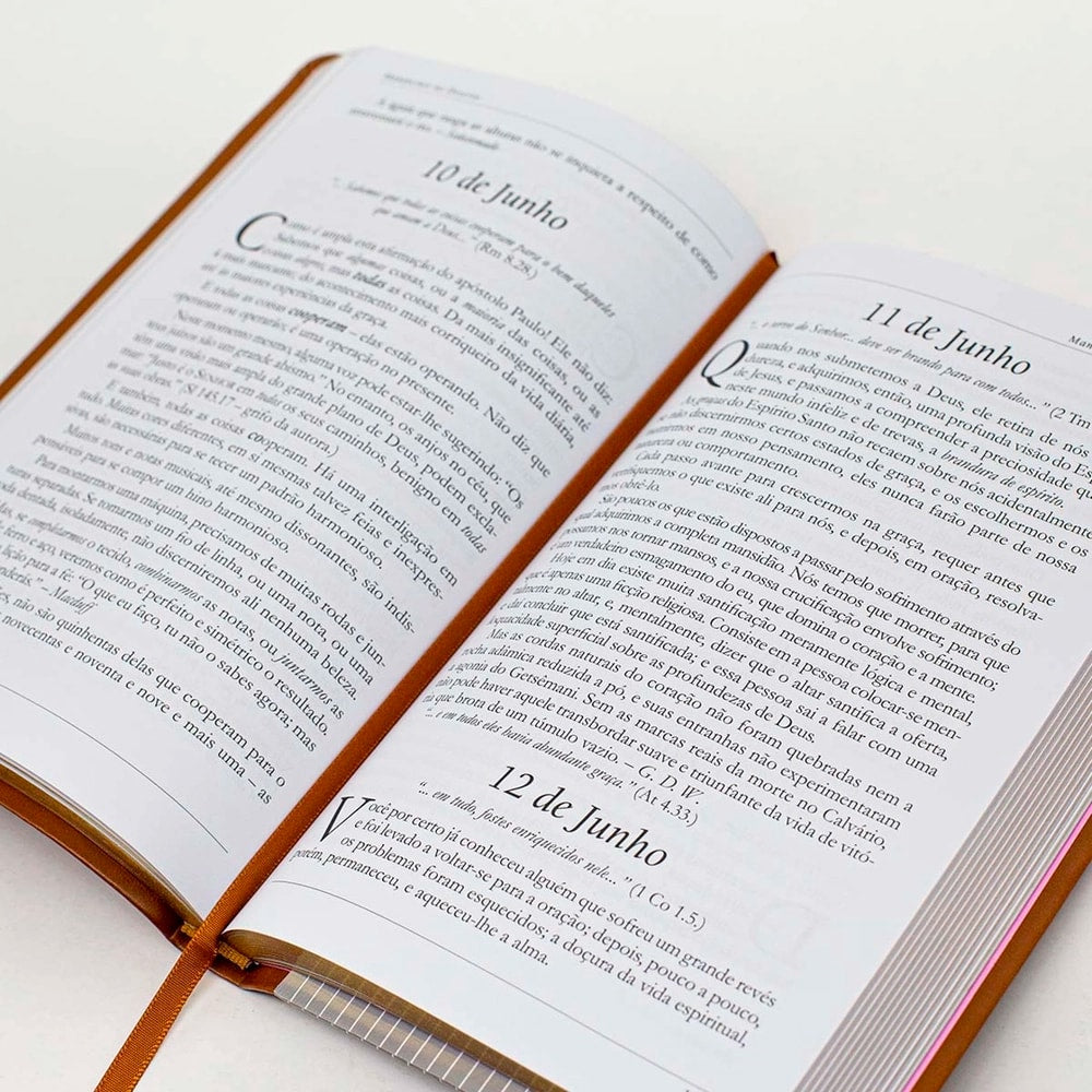 Mananciais no Deserto | Lettie Cowman | Capa Couro Marrom