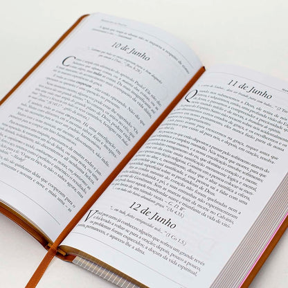 Mananciais no Deserto | Lettie Cowman | Capa Couro Marrom