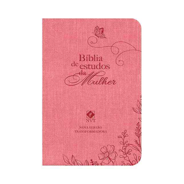 Bíblia de Estudos da Mulher | NVT | Letra Normal | Capa Luxo Rosa