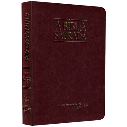 Bíblia Sagrada Slim | ACF | Letra Média | Capa Vinho Luxo