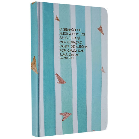 Caderno para Anotações sem Pauta | Salmos 92:4 | Capa Dura