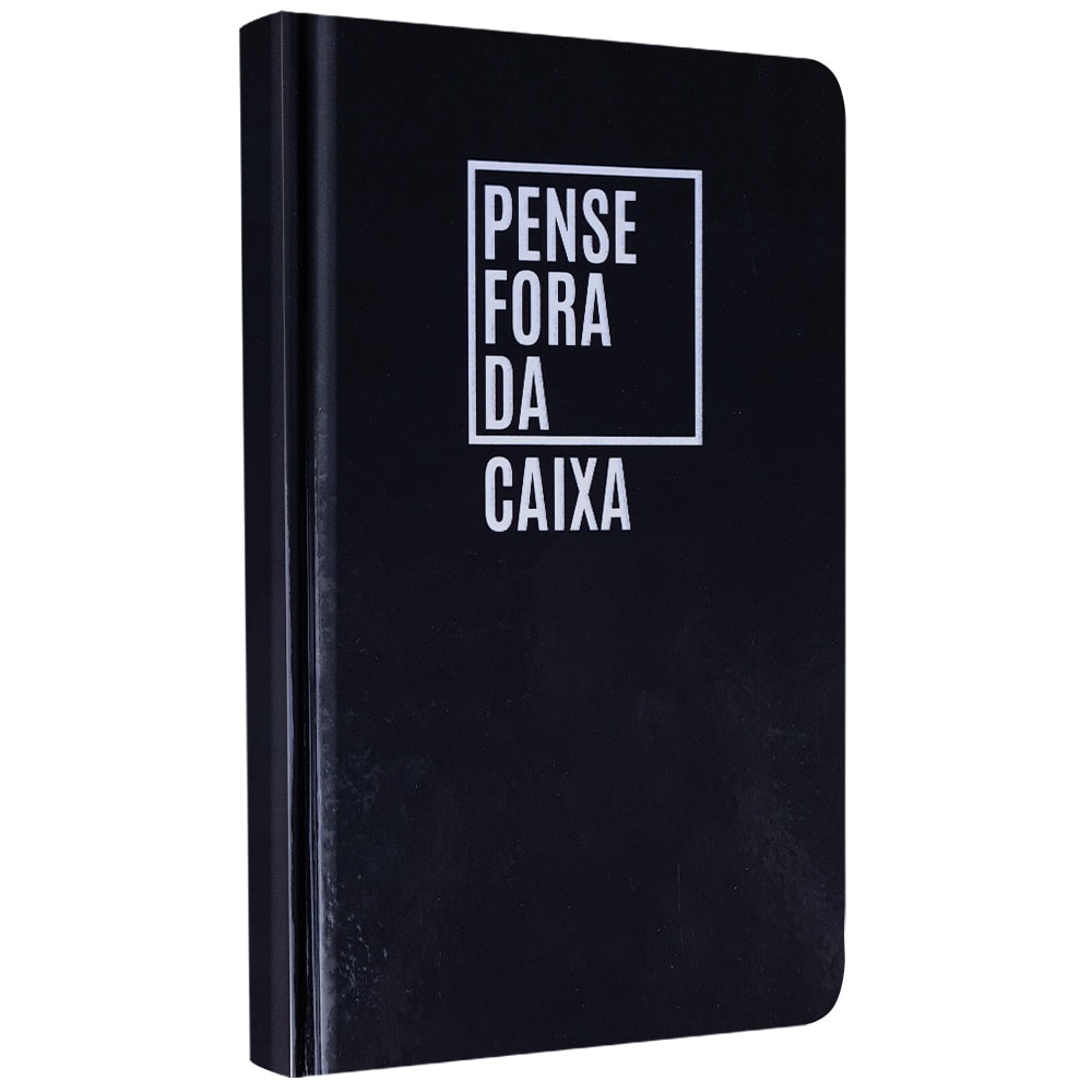 Caderno para Anotações com Pauta | Pense Fora da Caixa | Capa Dura