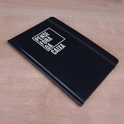 Caderno para Anotações com Pauta | Pense Fora da Caixa | Capa Dura