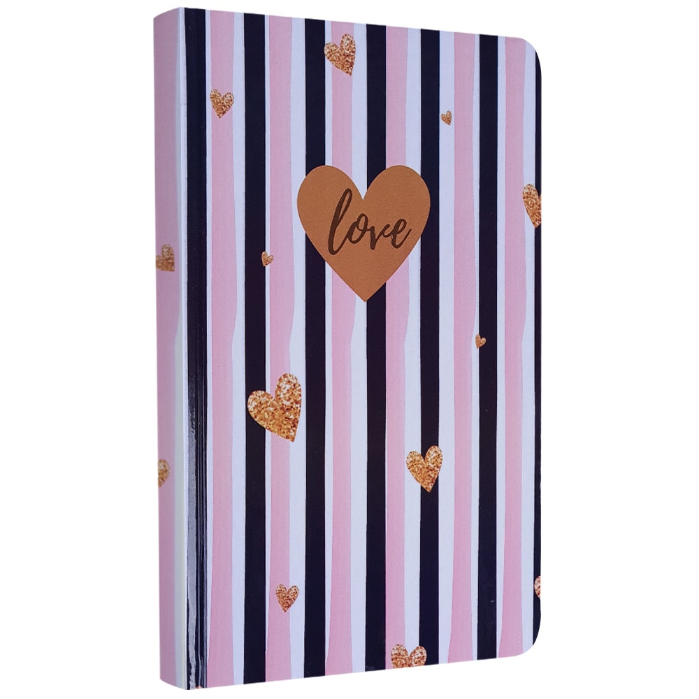 Caderno para Anotações sem Pauta | Love Listras | Capa Dura