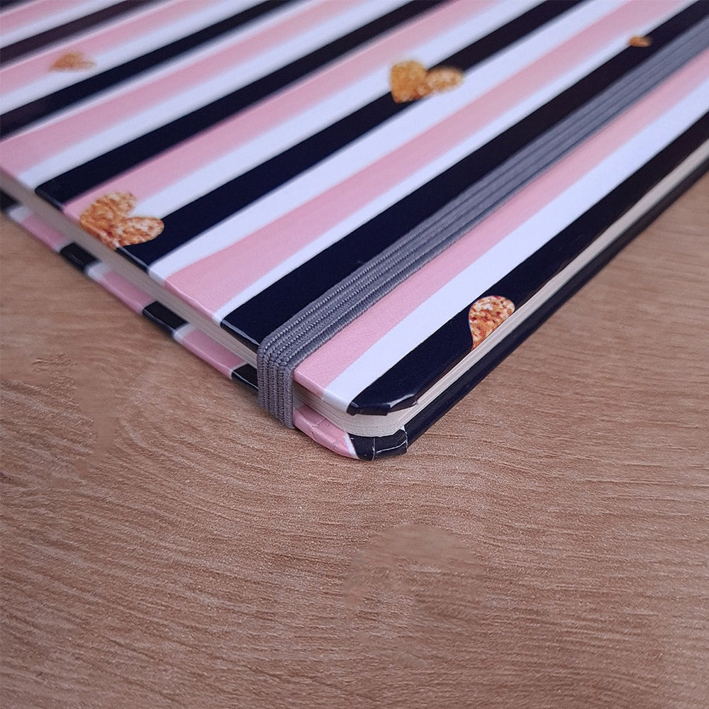 Caderno para Anotações sem Pauta | Love Listras | Capa Dura