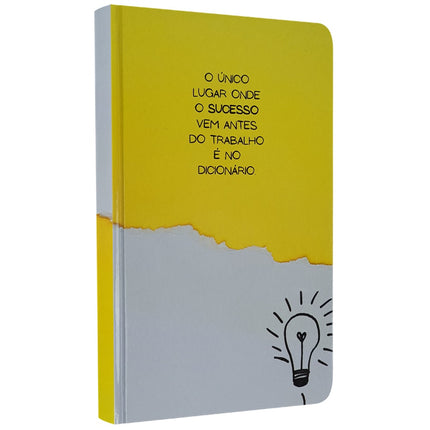 Caderno para Anotações sem Pauta | Lâmpada | Capa Dura
