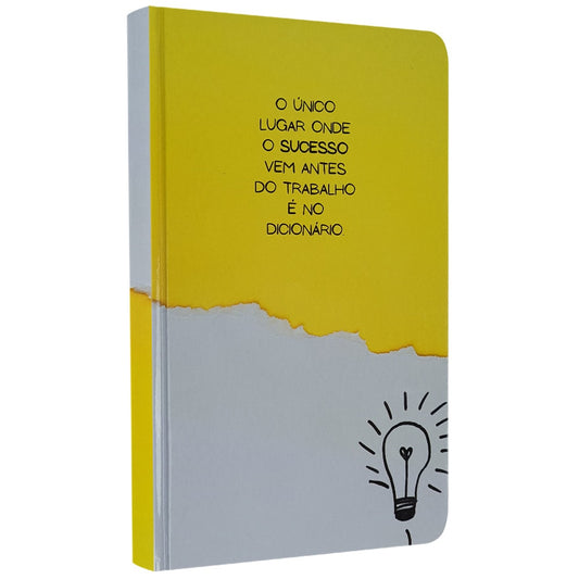 Caderno para Anotações sem Pauta | Lâmpada | Capa Dura