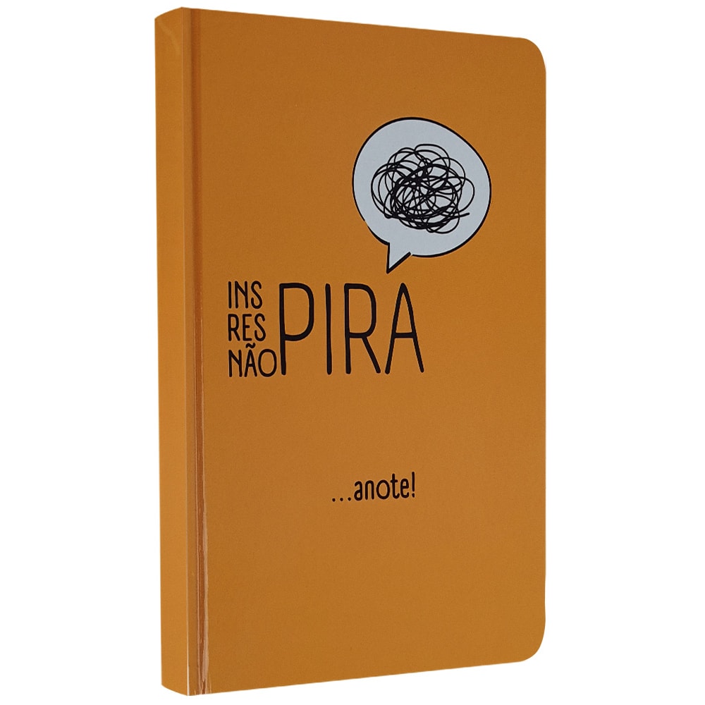 Caderno para Anotações sem Pauta | Inspira, Respira, Não Pira | Capa Dura