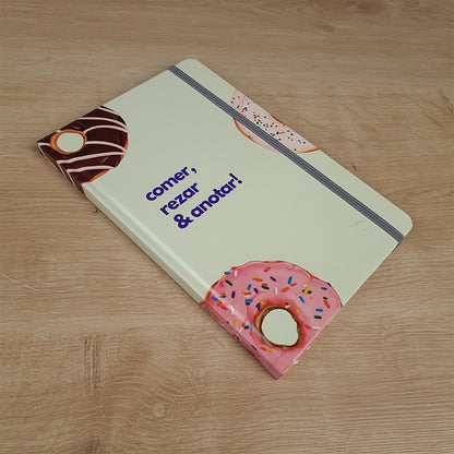 Caderno para Anotações sem Pauta | Comer, Rezar e Amar | Capa Dura