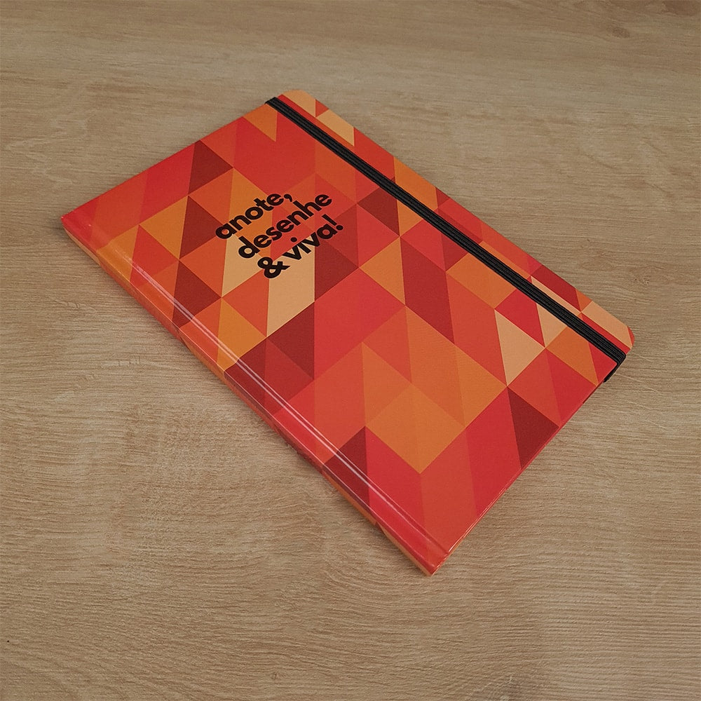 Caderno para Anotações sem Pauta | Anote, Desenhe e Viva | Capa Dura