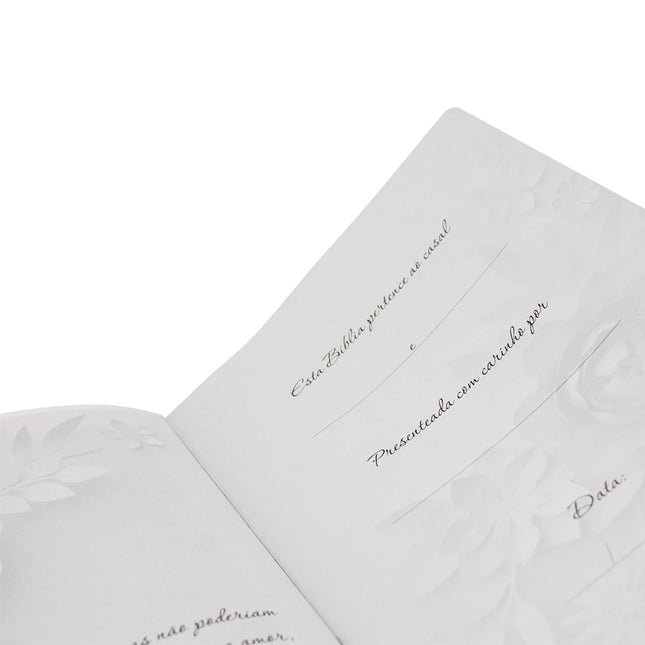 Bíblia Sagrada Casamento | ARA | Letra Grande | Capa Luxo Branca