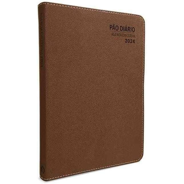 Agenda Executiva 2024 | Capa Luxo Marrom
