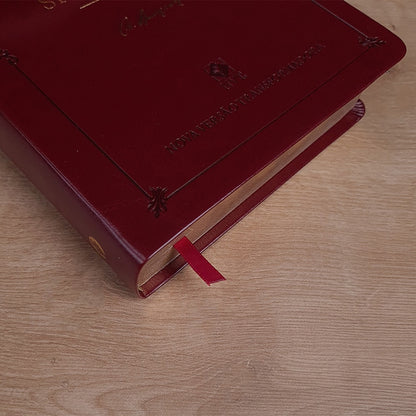 Bíblia de Estudos e Sermões de C H Spurgeon | NVT | Letra Normal | Capa Luxo Vinho