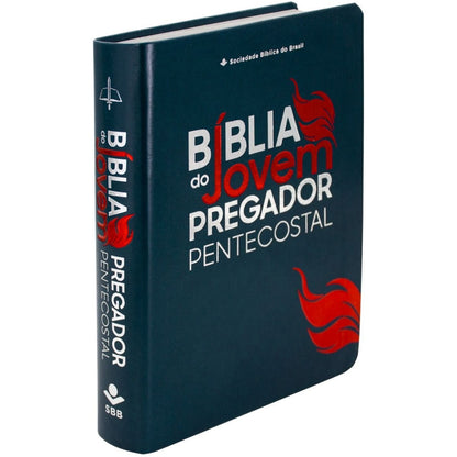 Bíblia do Jovem Pregador Pentecostal | ARC | Letra Normal | Capa Luxo Azul