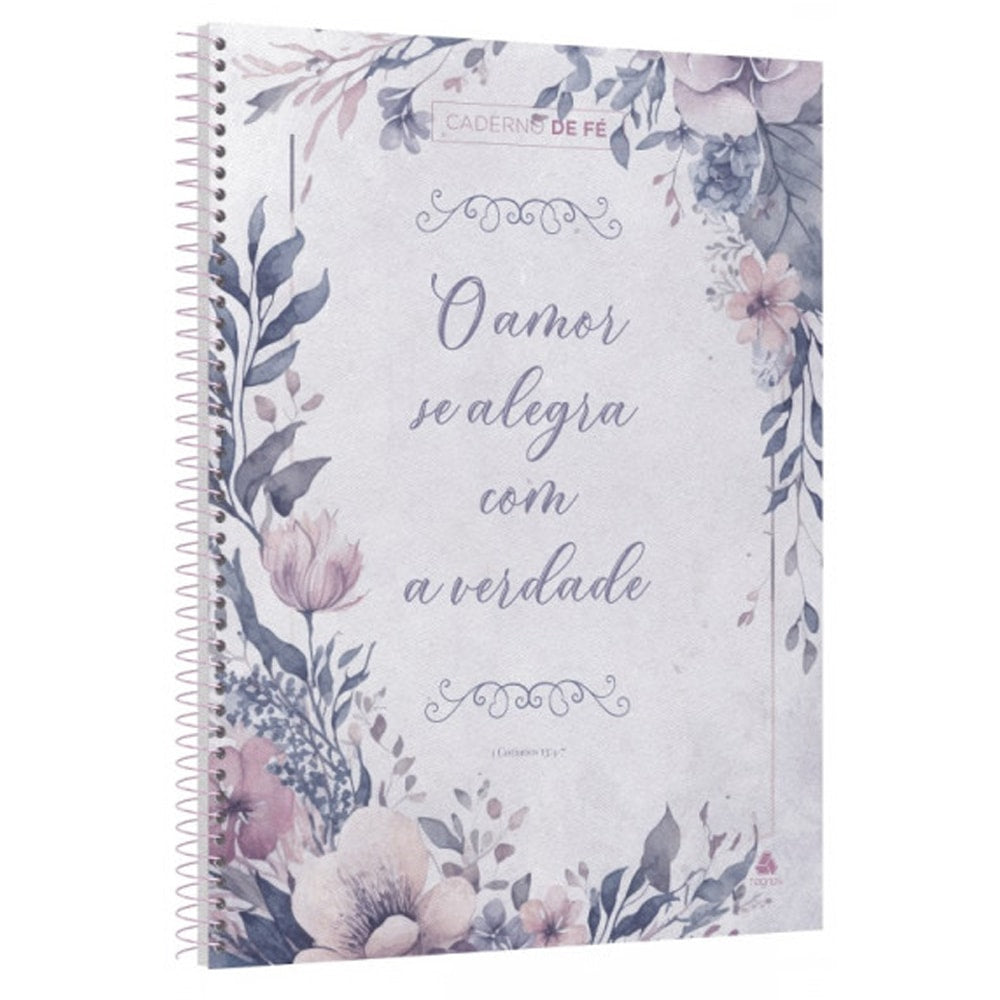 Caderno de Fé | 1 Corintios 13:4-7 | Capa Dura Espiral