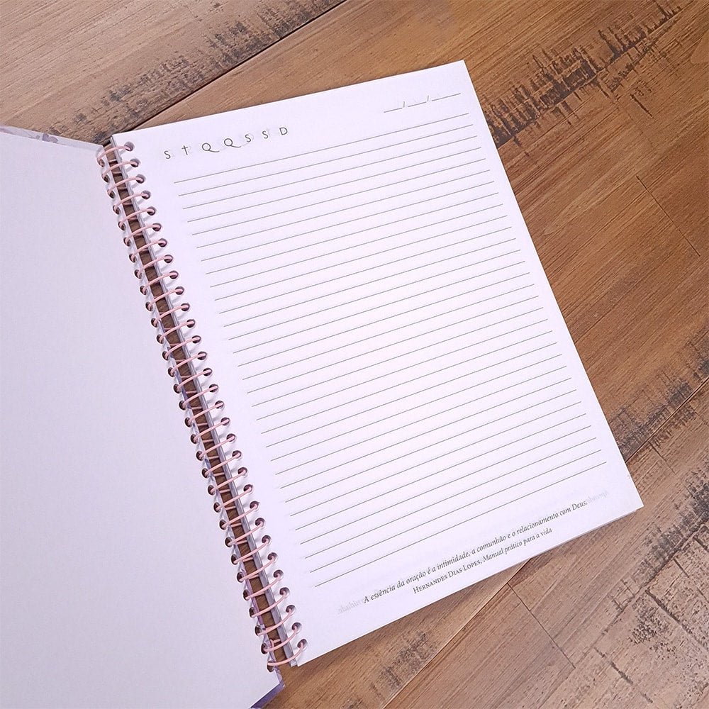 Caderno de Fé | 1 Corintios 13:4-7 | Capa Dura Espiral