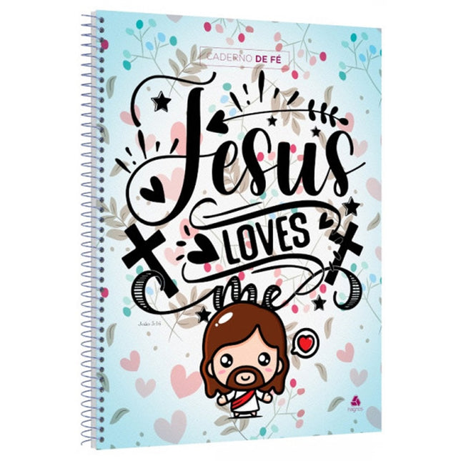 Caderno de Fé | João 3:16 | Capa Dura Espiral