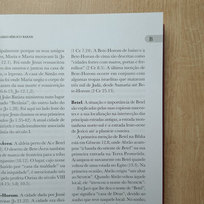 Dicionário Bíblico Baker | Editado por Tremper Longman