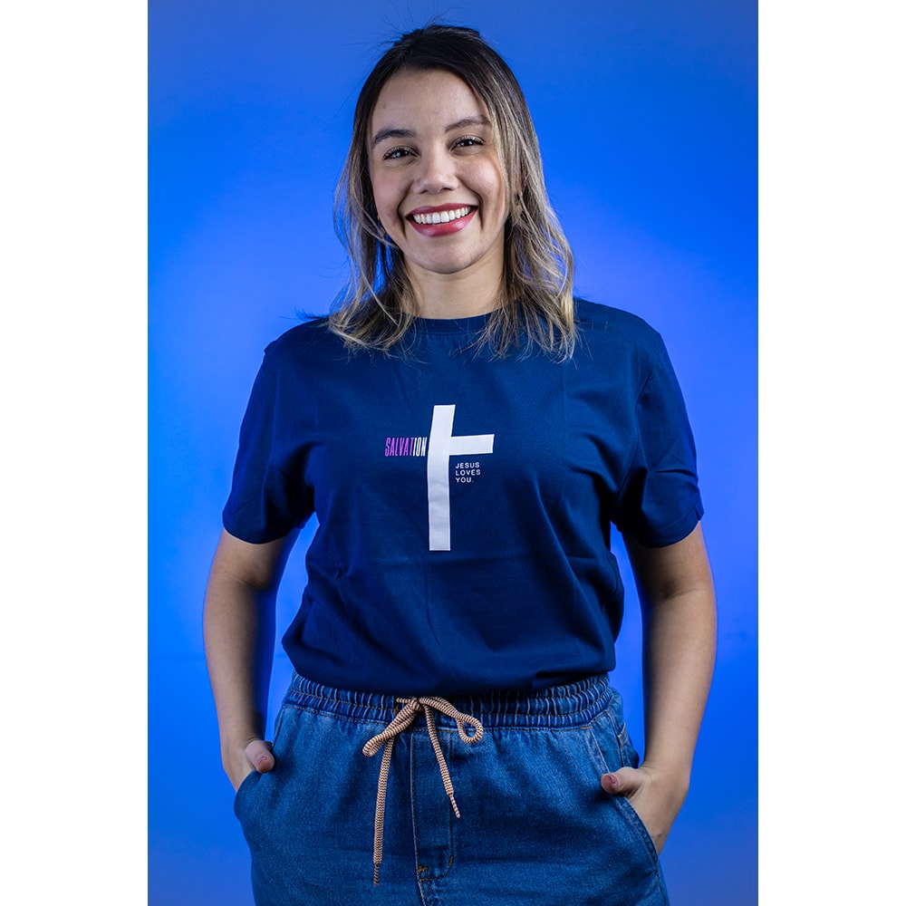 Camiseta Salvation Preach Azul Marinho - M