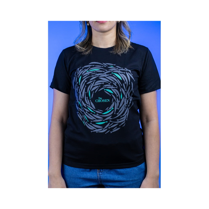 Camiseta Baby Look Contra a Corrente | Preta | The Chosen P