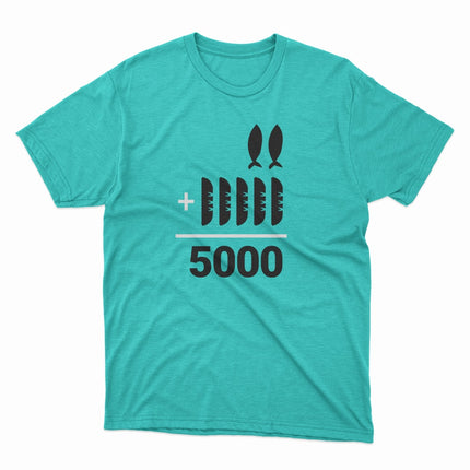Camiseta Baby Look 2+5=5000 | Teal | The Chosen P