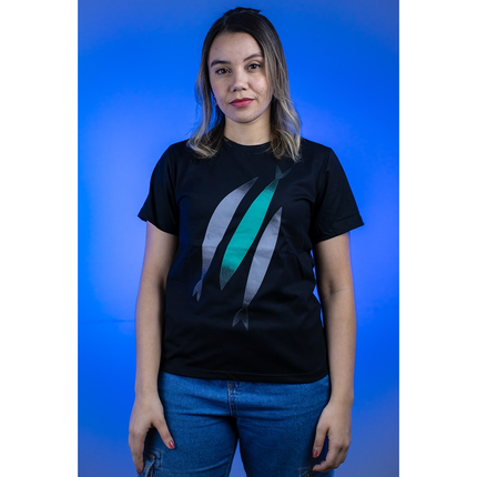 Camiseta Baby Look 3 Peixes | Preta | The Chosen M