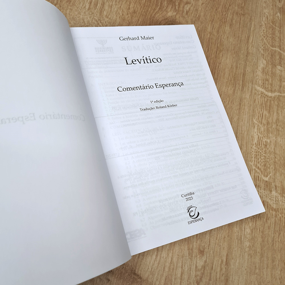 Levítico | Comentário Esperança | Gerhard Maier